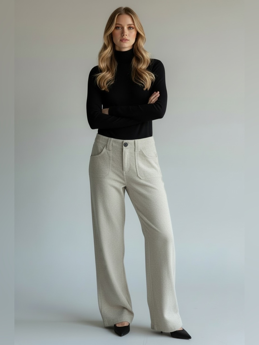 Banana Republic Women’s Straight-Leg Trousers in Sandstone